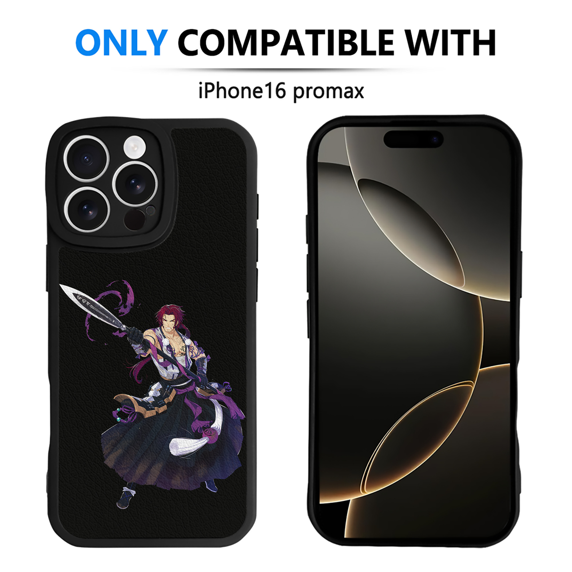 （画像用） 刀剣乱舞 Touken Ranbu 【iPhone 16シリーズ対応】シリコンスマホケース（レザー調） 材質：シリコン